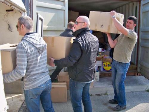 Convoi humanitaire italien