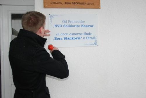 Rénovation de l'école de Straza